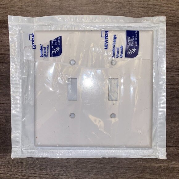 Leviton Jumbo Wall Outlet Plate Cover - Picture 8 of 10